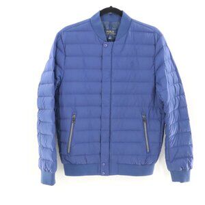 Polo Ralph Lauren Goose Down Puffer Jacket Men's S Blue Quite Luxury‎ Old Money